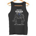 Bester Furzer Der Welt Upps Ich Meineater Papaatertag Tank Top