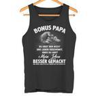 Bonus Papa Beste Stepfather Leben Besser Made Father's Day Tank Top