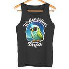 Budgie Papa Parakeet Bird Owner Welli Tank Top