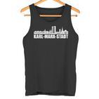 Chemnitz Karl-Marx City Skyline Nischel Idea Tank Top