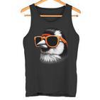 Cooler Goldfinchogel Trägt Sonnenbrille Grafik Kunst Tank Top