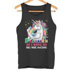 Dadacorn Muscle Unicorn Familienmatching Für Papa-Liebhaber Tank Top