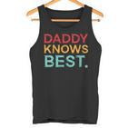 Damen Papa Weiß Es Am Besten Papa Papa Poppaater Stiefvater Ehemann Mit-Ausschnitt Tank Top