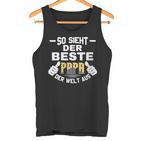 Damenateratertag So Sieht Der Beste Papa Der Welt Aus Mit-Ausschnitt Tank Top