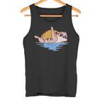 Erdmännchen Schwimmen Wildlife Hobbyschwimmer Tank Top