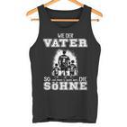 Football Papa Wie Der Fater So Die Söhne Father's Day Tank Top