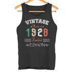 Geboren Im Jahr 1928Intage Hergestellt Im Jahr 1928 Geburtstag Jahrestag 96 Tank Top