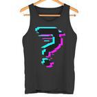 Glitched Fragezeichen Tank Top