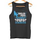 Herren Cooler Angler Papaater Fischen Angelnatertag Spruch Tank Top