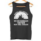 Herren Fischen Angeln Fischer Papa Anglerater Sonnenuntergang Tank Top