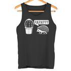 Herren Geschenkidee Papa Kaktus Igel Lustiges Grafikdesign Tank Top