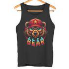 Herren Papa Bär Coolestatertag Lustiges Tank Top