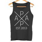 Herren Papa Est 2013 Papa Seit 2013 Papa 2013 Tank Top