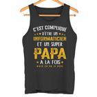 Herren Papa Informatiker Geschenk Lustig Humoratertag Tank Top