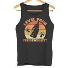 Herren Papa Level Freigeschaltet Schwangerschafterkünden Baby Tank Top