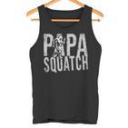 Herren Papa Sasquatch Bigfoot Papa Squatch Lustigeratertag Tank Top