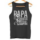 Herren Sasquatch Papa Squatch Camping Bigfoot Für Papaatertag Tank Top