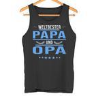 Herren Weltbester Papa Und Opa Papa Opa Tank Top