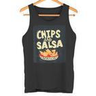 Hübsche Schale Mit Chips Und Spritziger Salsa Für Snacks Und Freunde Tank Top