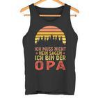 Ich Bin Der Opa Papa Family Tank Top