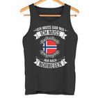 Ich Muss Gar Nix Ich Muss Nur Nach Norway S Tank Top