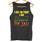 Ich Weiß Ich Bin Gesegneton Jah Rasta Tank Top