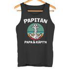 Kapitän Papa Segeln Boot Anker Papitän Tank Top