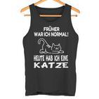 Katzen Sprüche Katze Papa Katzen Tank Top