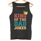 König Desaters Witze Papa Wortspiele Krone Happy  Tank Top