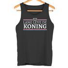 Koningsdag Long Leve De Koning Kingsday Netherlands Flag Orange Tank Top