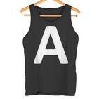 Letter A Tank Top