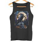 Lila Rabe Bei Nacht Odin Wikinger Walhalla Mythologie Tank Top