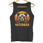 Lustige Geschenkeidee Papa Dadatertagater Bäraterbär Tank Top