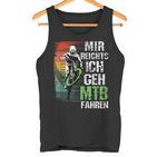 Mir Reichts Ich Geh Mtb Fahren Retro Downhill Bicycle Tank Top