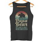 Papa Bear 1 Bären-Welpe Papa 1 Kindatertag Bär Tank Top