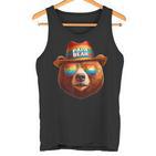 Papa Bear Papa Bearatertagsgeschenk Für Papa Spruch Lustig Tank Top