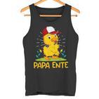 Papa Ente Entenliebhaber Männer Enten Tank Top