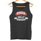 Papa Grillt Am Bestenatertag Tank Top