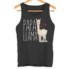 Papa Lama Lustig Passende Familie Stamm Papa Opa Tank Top