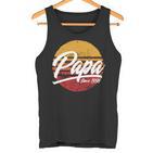 Papa Seit 1998 23 Geburtstag 23 Jahre Als Papa Retro Tank Top