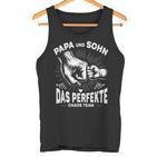 Papa Und Sohn Das Perfekte Chaos Team Father's Birthday Tank Top