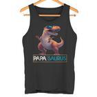 Papasaurus Dinosaurier Geburtstag Papa Saurus T-Rexatertag Tank Top