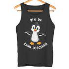 Penguin Bin Da Kann Losgehen Statement Motif Tank Top