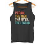 Pepaw Der Mann Der Mythos Die Legende Grandpaintage Tank Top