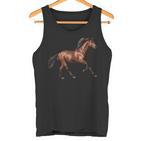 Pferd Braun Hengst Brauner Schwarze Mähne Tank Top