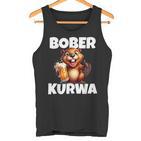 Polen Bober Kurwa Meme Bóbr Kurwa Polnisch Bier Bober Tank Top