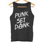 Punk Anarchy Slogan Tank Top