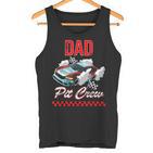 Rennwagen Geburtstagsfeier Rennen Familie Papa Pit Crew Männer Junge Tank Top