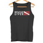 Rescue Diver Flag Search Rescue Diver Scuba Tank Top