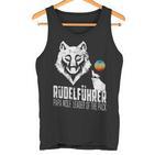 Rudelführer Wolf Head Father's Day Rudel Dadintage Dad Wolf Tank Top